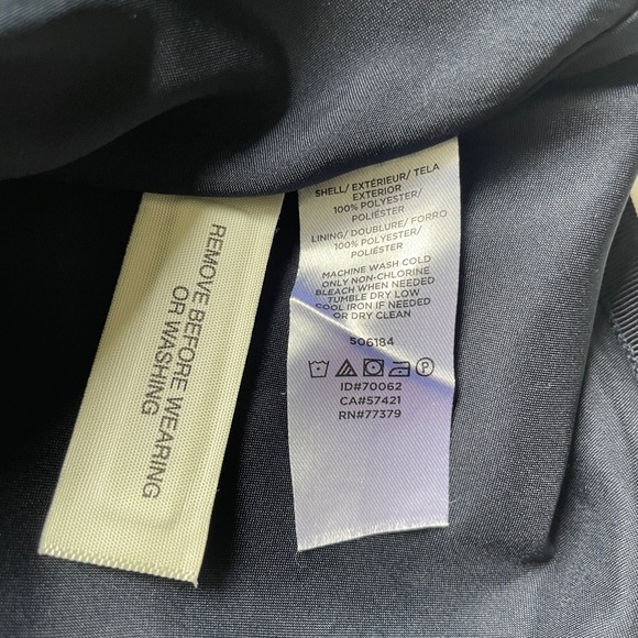 Ann Taylor Petite Navy Floral Midi Skirt Size 10 Petite NWOT - Picture 4 of 4